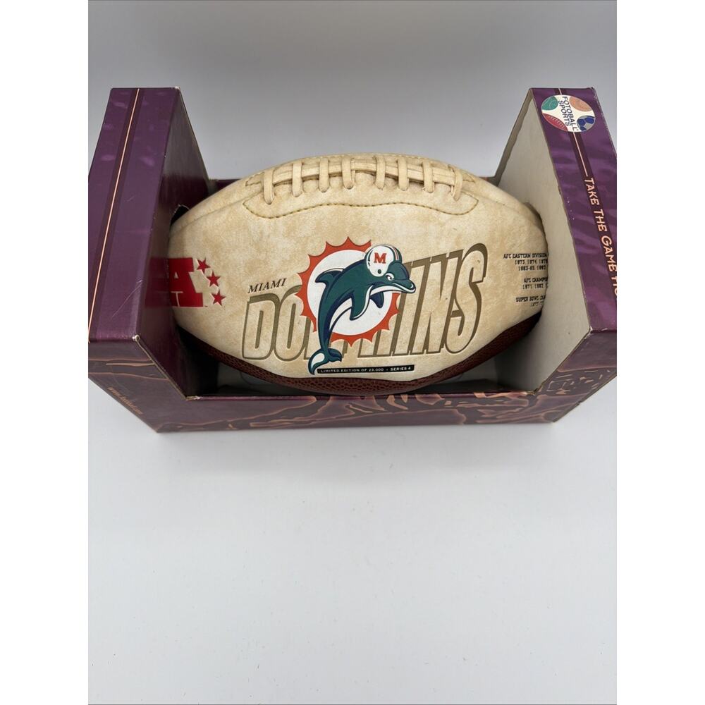 Miami Dolphins Vintage Collector Football Limited Edition Old Logo NFL AFC East